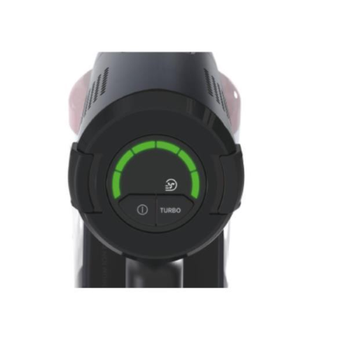 Hoover HF401H 011, Aspirapolvere a bastone 2 in 1, Senza sacchetto, Nero, Argento, 0,7 L, Rettangolare, Secco